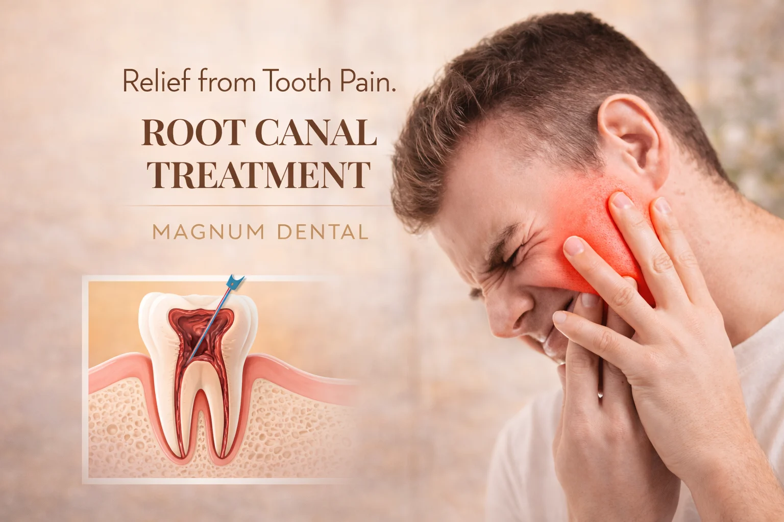 Painless root canal treatment procedure